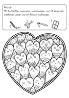 Vorschau - Mal- und Bastelvorlagen - Leuchtende Herz Fensterbilder | Valentinstag | Muttertag - Seite 2