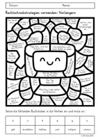 Vorschau - Arbeitsblätter - ✏️ Lesen und Malen – Rechtschreibstrategie Verlängern | d/t, g/k, b/p (Deutsch) - Seite 3