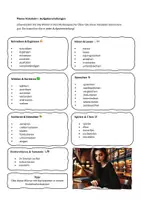 Vorschau - Arbeitsblätter - Wortliste „Wichtige Verben für Arbeitsanweisungen“ - Deckblatt