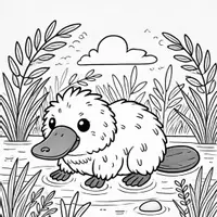 Aperçu - Matériel pour travaux manuels / dessin - Ornithorynques - Coloriages (50 modèles à colorier) - Page 2