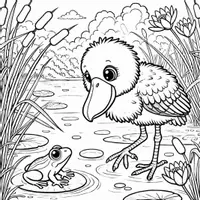 Aperçu - Matériel pour travaux manuels / dessin - Bec-en-sabot - Coloriages (50 modèles à colorier) - Page 1