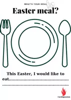 Προεπισκόπηση - Φύλλα εργασίας - My ideal Easter meal - Α2 Αγγλικά Writing Prompts - Εξώφυλλο