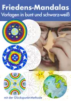Vorschau - Mal- und Bastelvorlagen - Mandalas Frieden – passend zur Glückspunkt-Methode, Friedensprojekt - Deckblatt