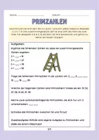 Vorschau - Arbeitsblätter - Materialpaket zu den Primzahlen, deren Zerlegung, kgV, ggT - Seite 2