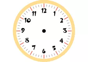 Vista previa - Manualidades / Dibujos para colorear - Reloj manipulativo con equivalencias - página 1