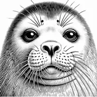 Aperçu - Matériel pour travaux manuels / dessin - Animaux de l'Antarctique - Coloriages portraits (50 modèles à colorier) - Page 1