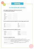 Aperçu - Feuilles d'exercices - former les adverbes en -ment - Page 2