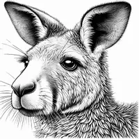 Aperçu - Matériel pour travaux manuels / dessin - Animaux d’Australie - Coloriages portraits (50 modèles à colorier) - Page 1