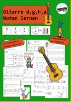 Vorschau - Arbeitsblätter - Gitarre -erste Noten spielen und schreiben- - Deckblatt