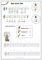 Vorschau - Arbeitsblätter - Gitarre -erste Noten spielen und schreiben- - Seite 3