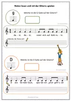 Vorschau - Arbeitsblätter - Gitarre -erste Noten spielen und schreiben- - Seite 2
