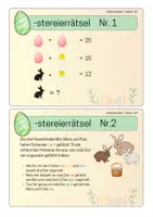 Vorschau - Spiele - Osterreierrätsel - Knobeln, Rätseln & Rechnen - Klasse 3/4 - Seite 1