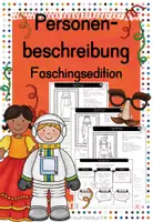 Vorschau - Arbeitsblätter - Personenbeschreibung Faschingsedition - Deckblatt
