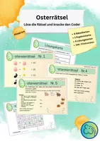 Vorschau - Spiele - Osterreierrätsel - Knobeln, Rätseln & Rechnen - Klasse 3/4 - Deckblatt
