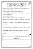 Vorschau - Arbeitsblätter - Mitmachgeschichte - kreatives Schreiben (Reise ins All) - Seite 1