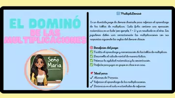 Vista previa - Juegos / Gamificación - Dominó de las multiplicaciones - Portada