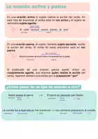 Vista previa - Refuerzo / NEE / Materiales de apoyo - Oraciones activas y pasivas - Portada