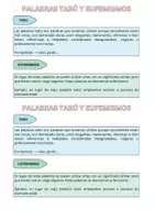 Vista previa - Tarjetas / Manipulativos - Palabras tabú y eufemismos - Portada