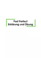 Vorschau - Arbeitsblätter - Past Perfect Erklärung und Übung - Deckblatt