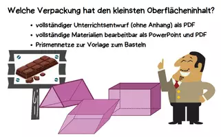 Vorschau - Stundenentwürfe - Oberflächeninhalt von Prismen bestimmen - Unterrichtsentwurf (UPP) - Deckblatt