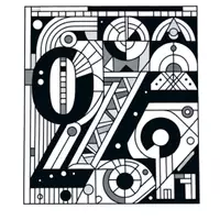Aperçu - Matériel pour travaux manuels / dessin - Chiffres - Coloriages Cubisme (0 à 10 modèles à colorier) - Page de couverture