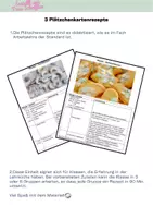 Vorschau - Anderer Materialtyp - 3 Plätzchenrezepte zum Nachbacken in der Schule - Deckblatt