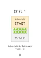 Vorschau - Spiele - Ich habe wer hat Mathe ZR 10 "Zehnerfeld" | Ich habe...wer hat...? | Mathematik Klasse 1 Spiele - Seite 2