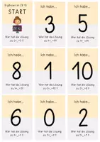 Vorschau - Spiele - Ich habe wer hat Mathe ZR 10 "Ergänzen" | Ich habe...wer hat...? | Mathematik Klasse 1 Spiele - Seite 2