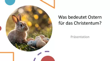 Vorschau - Unterrichtsreihen - Präsentation: Was bedeutet Ostern für das Christentum? - Deckblatt