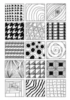 Vorschau - Mal- und Bastelvorlagen - Strukturen, Muster, Karten für Kunst, Teil 2 - Seite 3