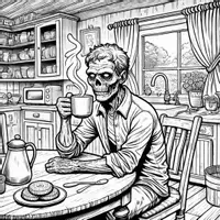 Aperçu - Matériel pour travaux manuels / dessin - Zombies - Coloriages (50 modèles à colorier) - Page 1