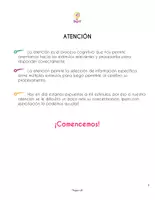 Vista previa - Hojas de trabajo - Cuadernillo para ejercitar la atención - página 2