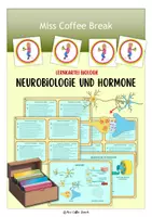 Vorschau - Aufgabenkarten - Neurobiologie und Hormone - Lernkartei - Deckblatt