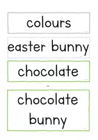 Vorschau - Fördermaterial/Inklusion - Englisch Flashcards Easter: Wortkarten und Bildkarten Ostern - Seite 2