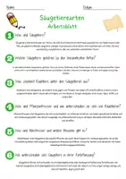 Vorschau - Arbeitsblätter - Säugetierearten Arbeitsblatt 7. & 8. Klasse Raubtiere AB mit Lösungen - Seite 2