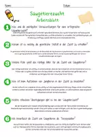 Vorschau - Arbeitsblätter - Säugetierezucht Arbeitsblatt 7. & 8. Klasse Zuchtprogramme AB mit Lösungen - Seite 2
