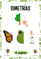 Vista previa - Hojas de trabajo - Simetrías primavera (15 páginas) - página 1