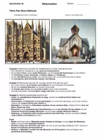 Vorschau - Arbeitsblätter - Geschichte Reformation Einstiegsstunde - Deckblatt