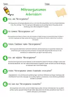 Vorschau - Arbeitsblätter - Mikroorganismen Arbeitsblatt (1) 7. & 8. Klasse Bakterien AB mit Lösungen - Seite 2