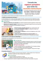Aperçu - Feuilles d'exercices - Conseils des sapeurs-pompiers 🚒 pour éviter les incendies domestiques 🔥 - Page de couverture