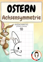 Vorschau - Arbeitsblätter - Ostern Achsensymmetrie - Freebie / Gratis Spiegelbilder - Deckblatt