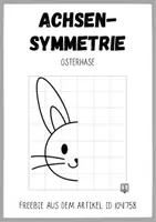 Vorschau - Arbeitsblätter - Ostern Achsensymmetrie - Freebie / Gratis Spiegelbilder - Seite 2