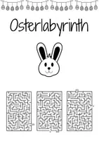 Vorschau - Arbeitsblätter - Osterlabyrinth - Labyrinth Ostern - Seite 2