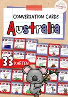 Vorschau - Spiele - Australia | Conversation Cards | Speaking Prompts - Deckblatt