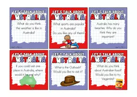 Vorschau - Spiele - Australia | Conversation Cards | Speaking Prompts - Seite 2