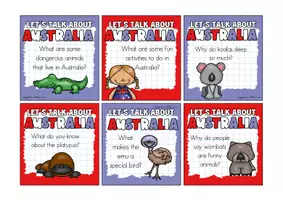 Vorschau - Spiele - Australia | Conversation Cards | Speaking Prompts - Seite 3