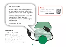 Vorschau - Lehrwerke/Schulbücher - Cajón lernen - Heft zum Trommeln mit Spaß - Seite 1