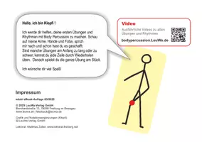 Vorschau - Arbeitsblätter - Body Percussion lernen - Noten für Rhythmus und Bewegung - Seite 1