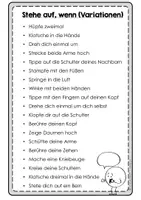 Vorschau - Aufgabenkarten - Steh auf, wenn ... Variationen/ Alternativen - Seite 2
