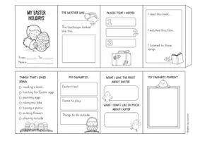 anteprima - Flashcard - My Easter Holidays Leporello / Faltheft (Italiano) - Pagina 2